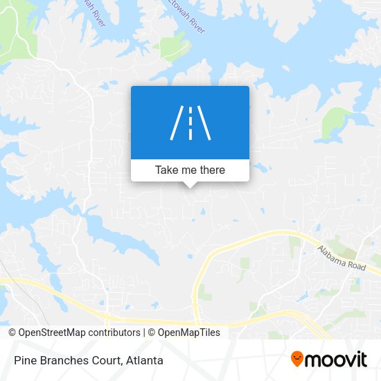 Pine Branches Court map