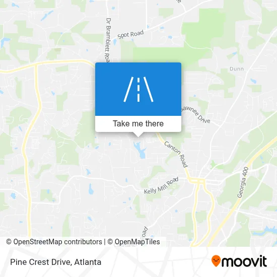 Pine Crest Drive map