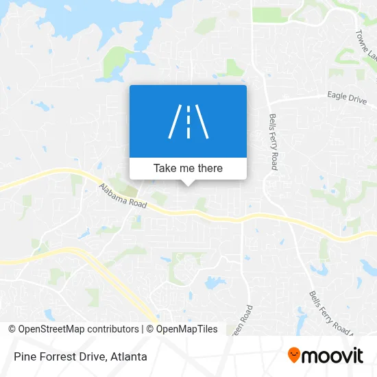 Pine Forrest Drive map