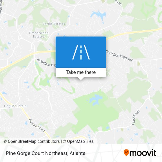 Mapa de Pine Gorge Court Northeast