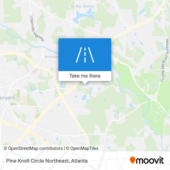 Pine Knoll Circle Northeast map
