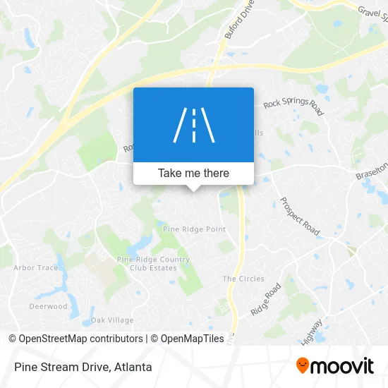 Pine Stream Drive map