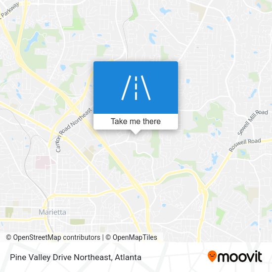 Mapa de Pine Valley Drive Northeast