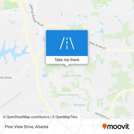 Pine View Drive map