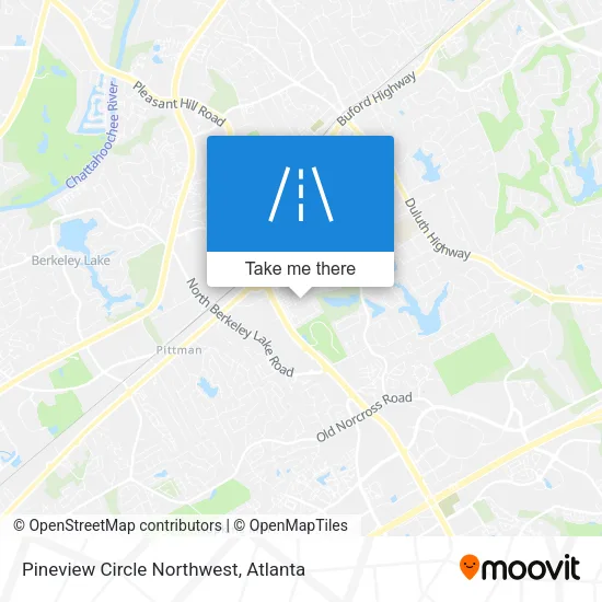 Pineview Circle Northwest map