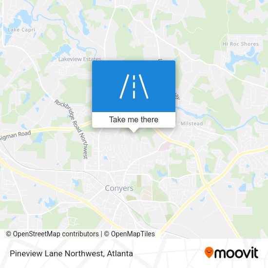 Pineview Lane Northwest map