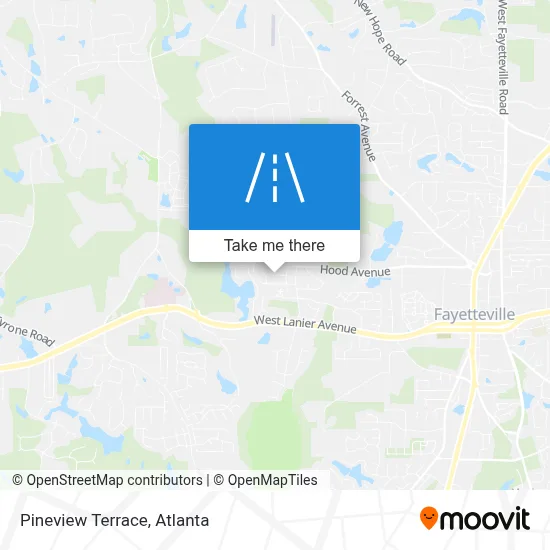 Pineview Terrace map