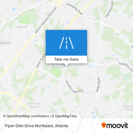 Mapa de Piper Glen Drive Northeast