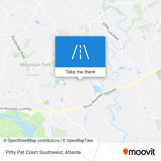 Pitty Pat Court Southwest map