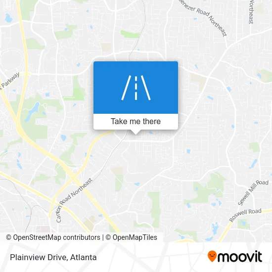 Plainview Drive map