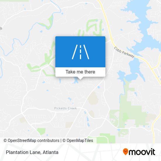 Plantation Lane map