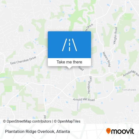 Plantation Ridge Overlook map