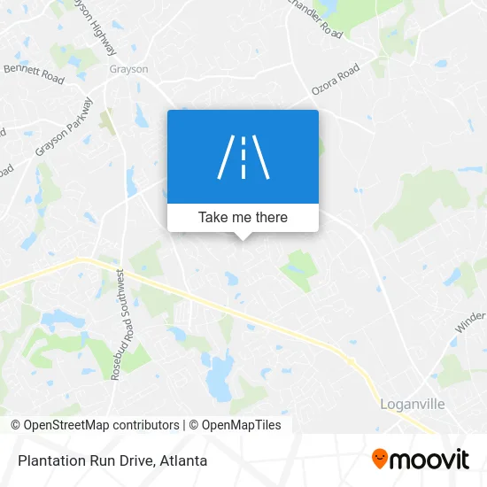 Plantation Run Drive map