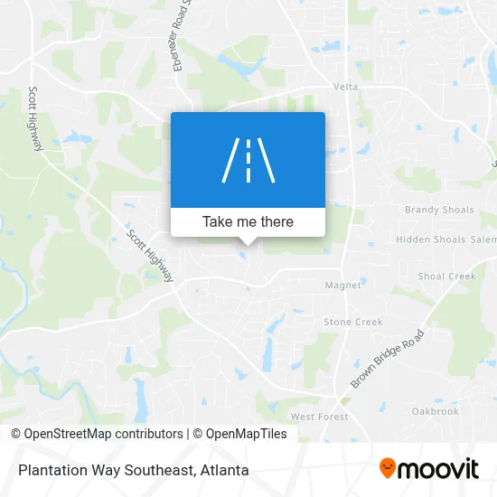 Plantation Way Southeast map