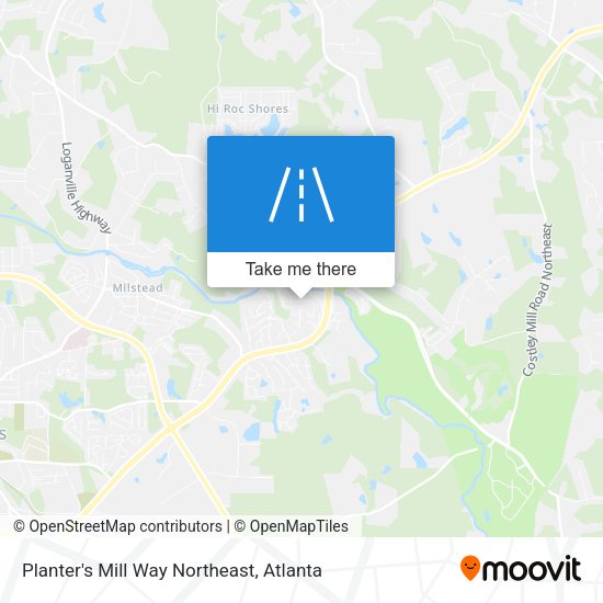 Planter's Mill Way Northeast map