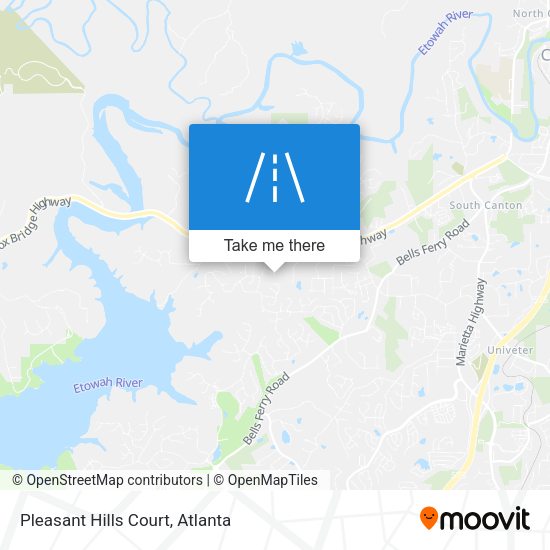 Pleasant Hills Court map