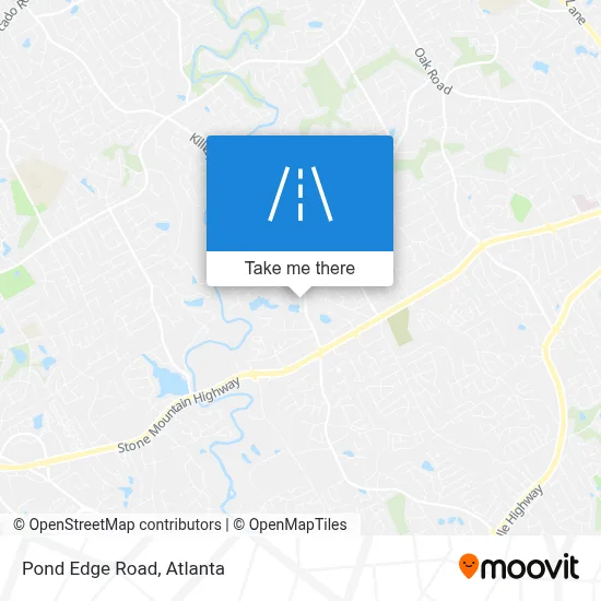 Pond Edge Road map