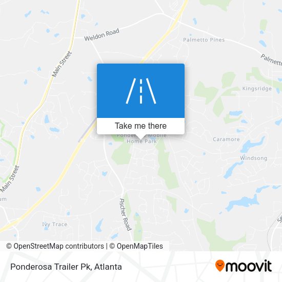 Ponderosa Trailer Pk map