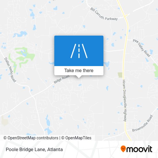 Mapa de Poole Bridge Lane