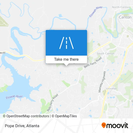 Pope Drive map