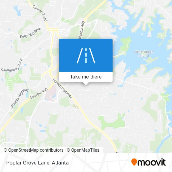 Poplar Grove Lane map