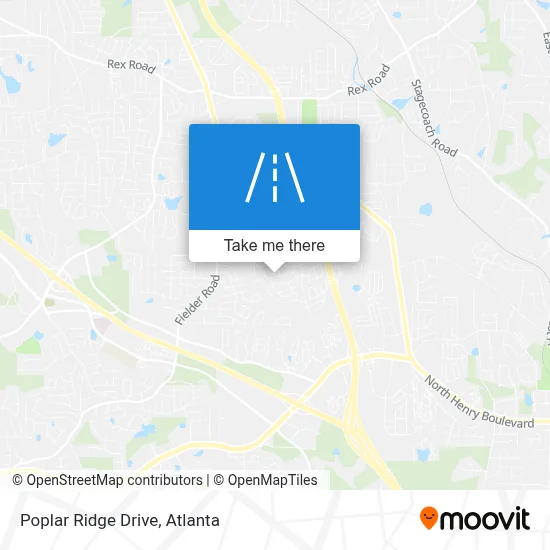 Poplar Ridge Drive map
