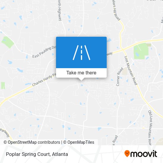 Poplar Spring Court map