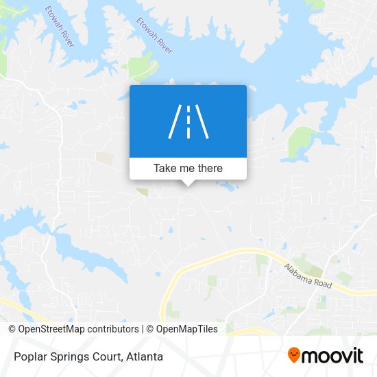 Poplar Springs Court map