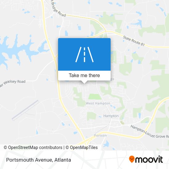 Portsmouth Avenue map