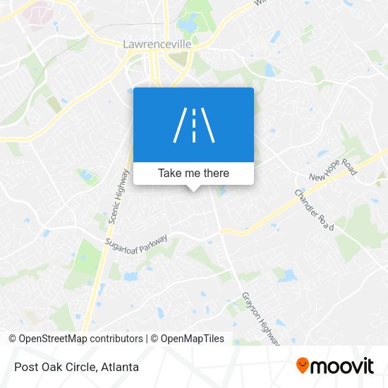 Mapa de Post Oak Circle