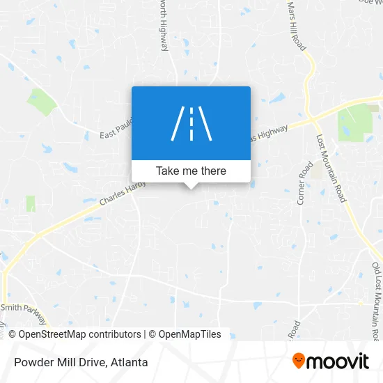Powder Mill Drive map