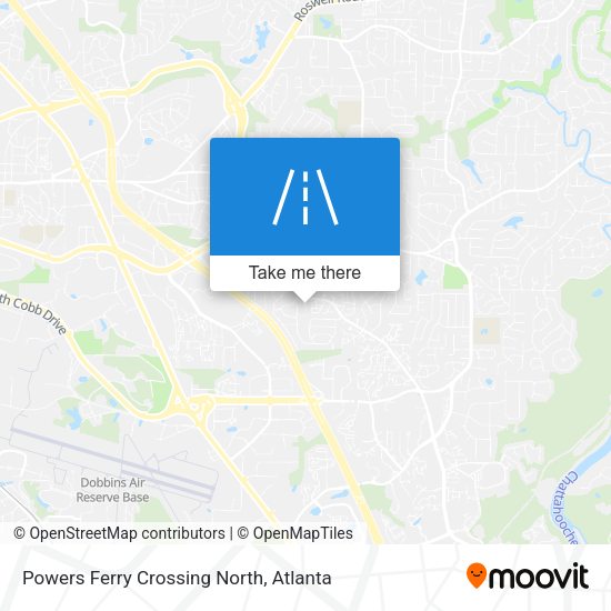Powers Ferry Crossing North map