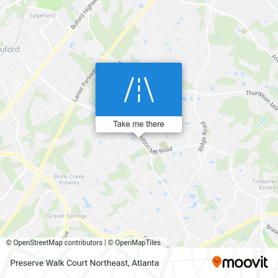 Mapa de Preserve Walk Court Northeast