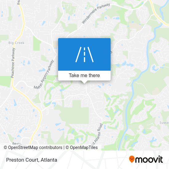 Mapa de Preston Court