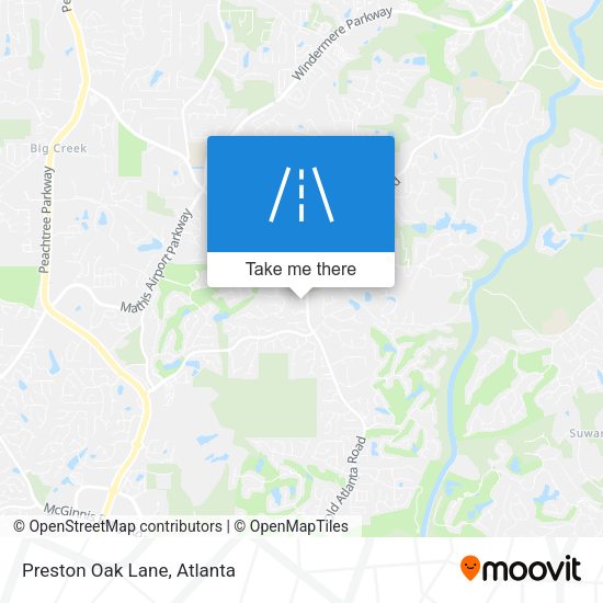 Preston Oak Lane map