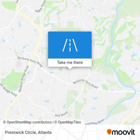 Prestwick Circle map