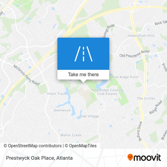 Prestwyck Oak Place map