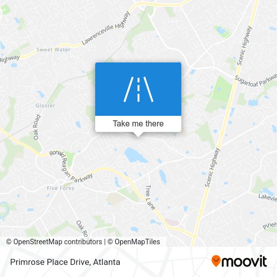 Mapa de Primrose Place Drive