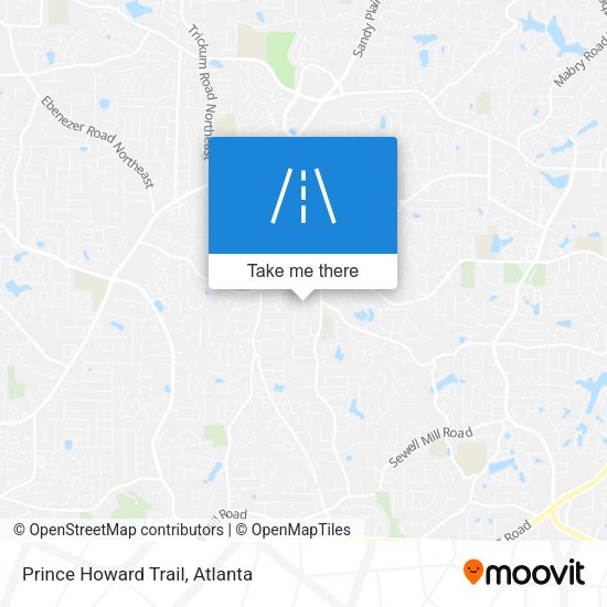 Prince Howard Trail map