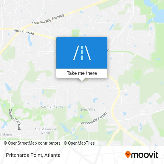 Pritchards Point map