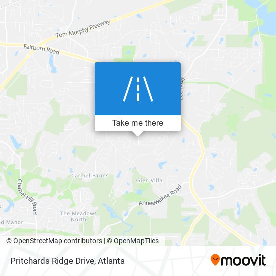 Pritchards Ridge Drive map