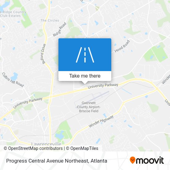 Progress Central Avenue Northeast map