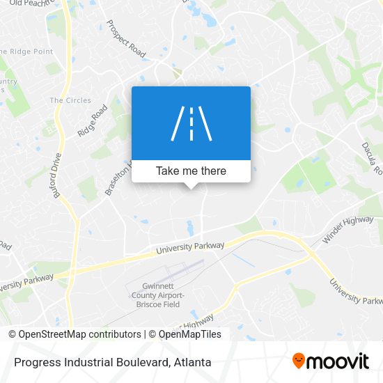 Mapa de Progress Industrial Boulevard