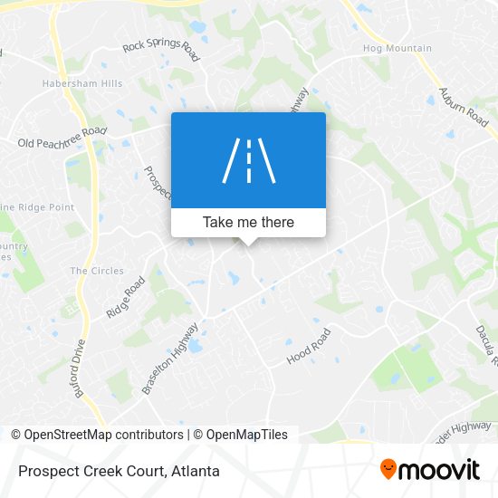 Prospect Creek Court map
