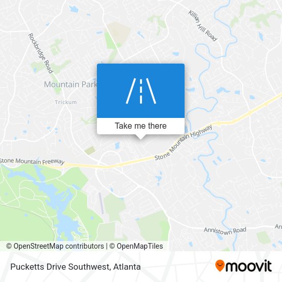 Pucketts Drive Southwest map