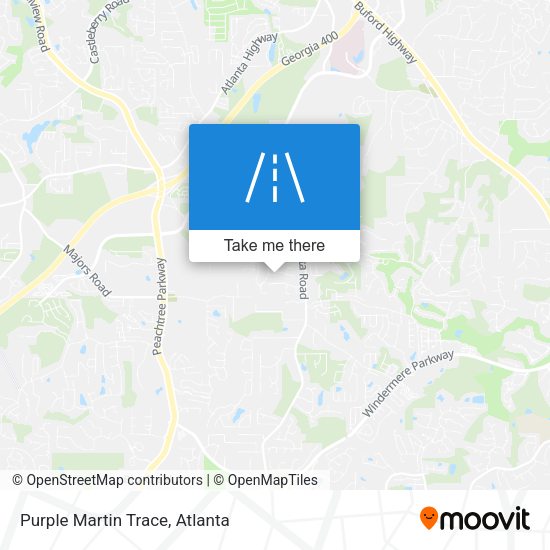 Mapa de Purple Martin Trace