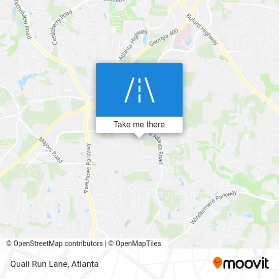 Quail Run Lane map