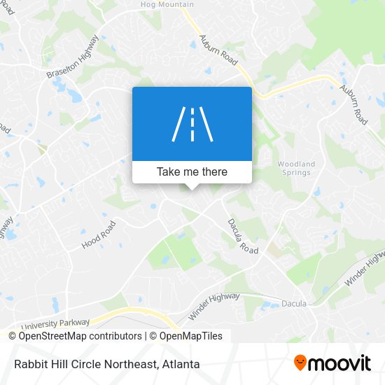Rabbit Hill Circle Northeast map
