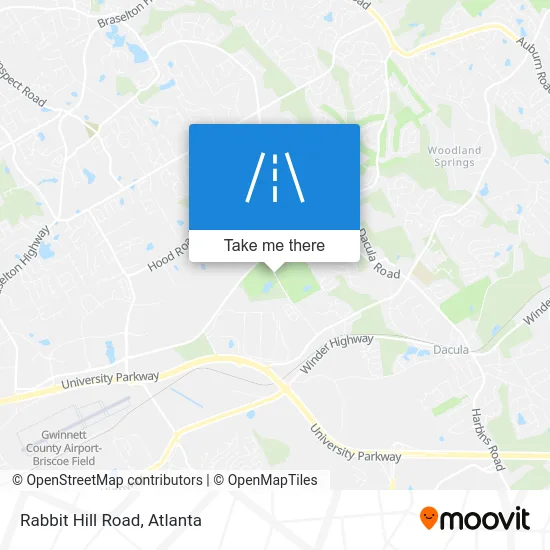 Rabbit Hill Road map