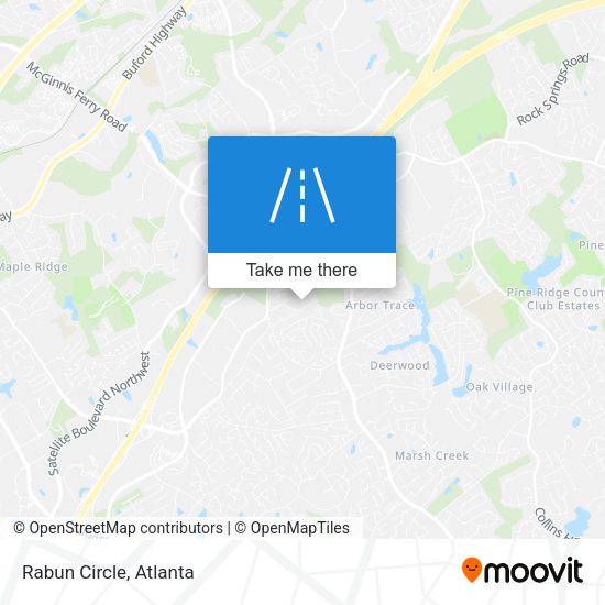 Mapa de Rabun Circle